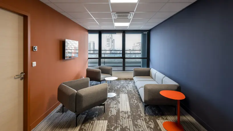 Espace attente — Bureaux de direction — Chambre des Métiers, Rennes — Nolwenn Kevell, architecte d’intérieur — vue 7