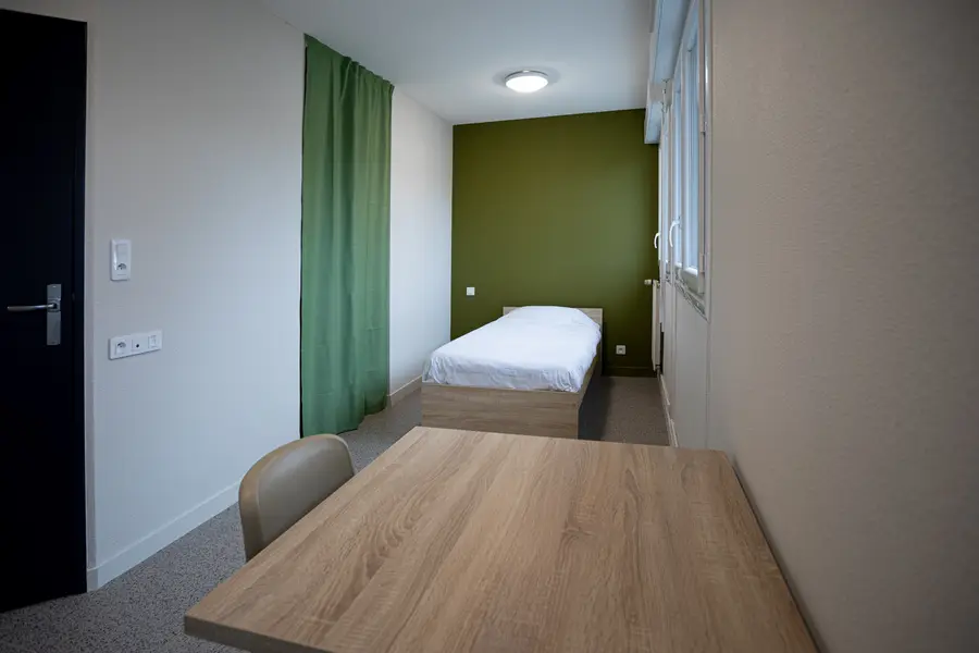Résidence Habitat Jeunes, Fougères — Nolwenn Kevell, architecte d’intérieur — vue 2